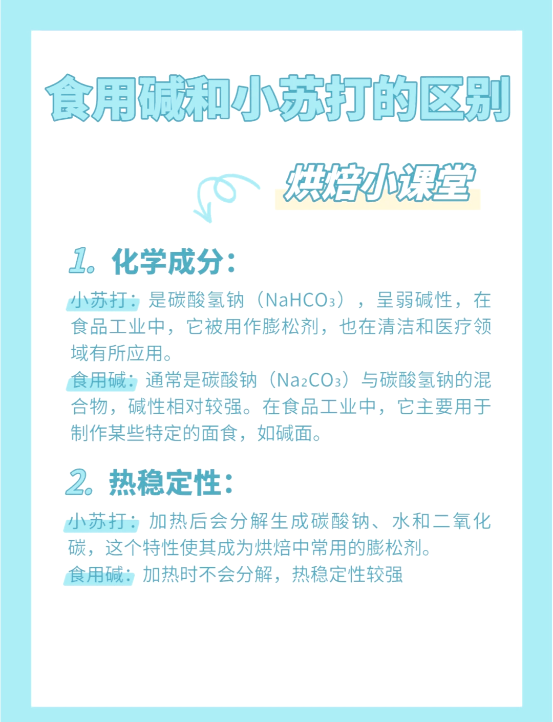 食用碱可以代替小苏打吗